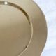 Vintage silver-plated round serving tray cherries
