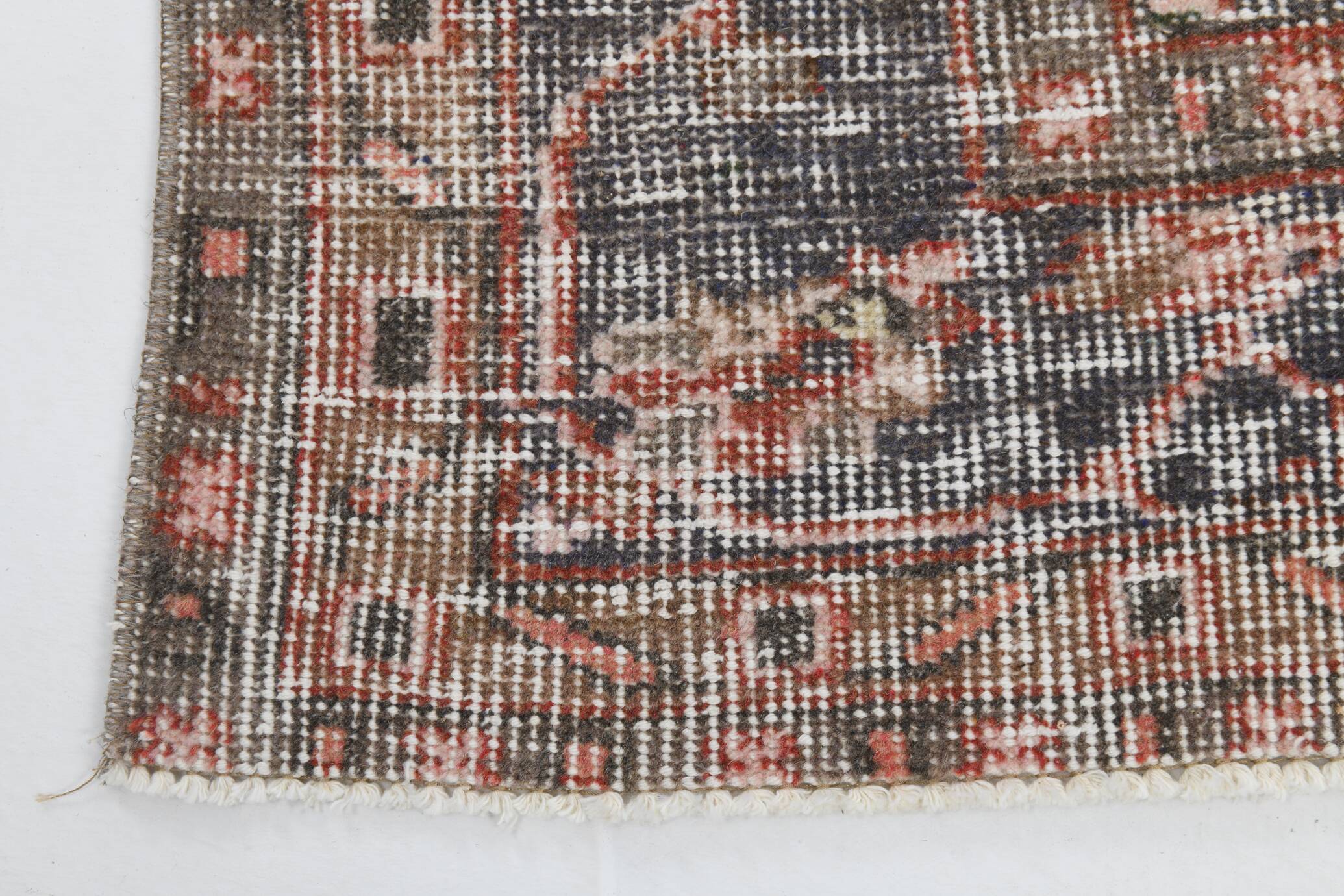 6x8 Vintage Green & Red Oriental Persian Rug, 172x252Cm