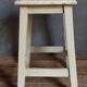Wooden workshop stool with old patina