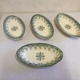 Old raviers, small dishes oval armer