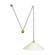 Large Adjustable Brass Pendant Lamp with Counterweight by Florian Schulz