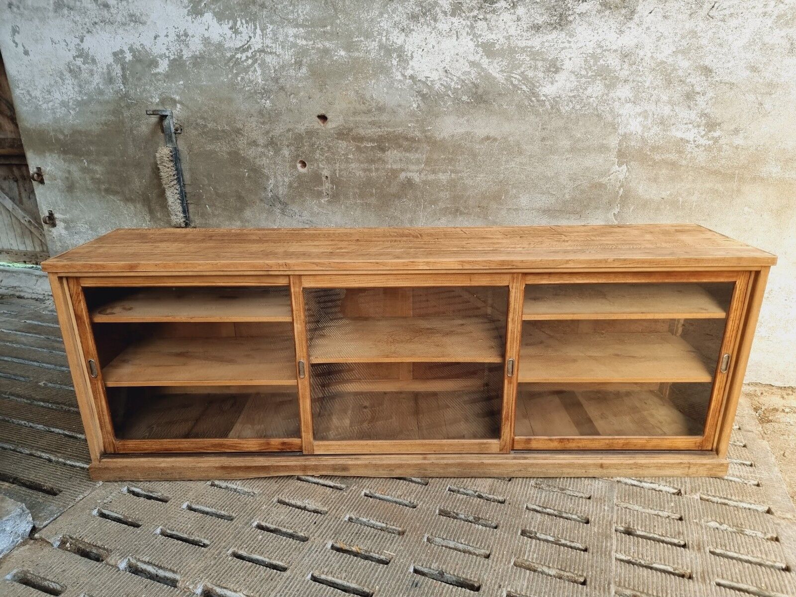 Antique display cabinet school cabinet oak sideboard 250 cm