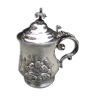 Silver metal beer pot