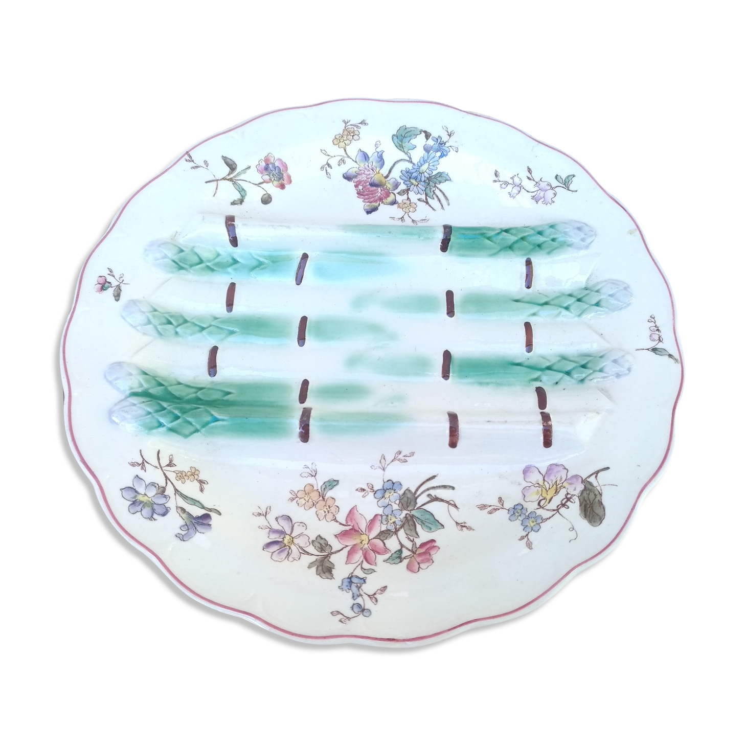 Porcelain asparagus dish
