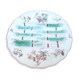 Plat a asperges en porcelaine
