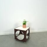 Table d'art Kubus Space Age Bruine