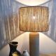 Rope and sandstone lamp
