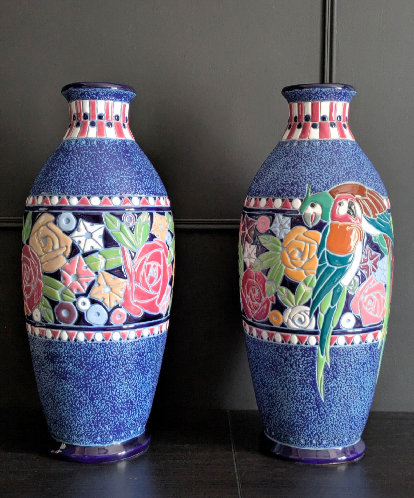 Pair of Art Deco vases