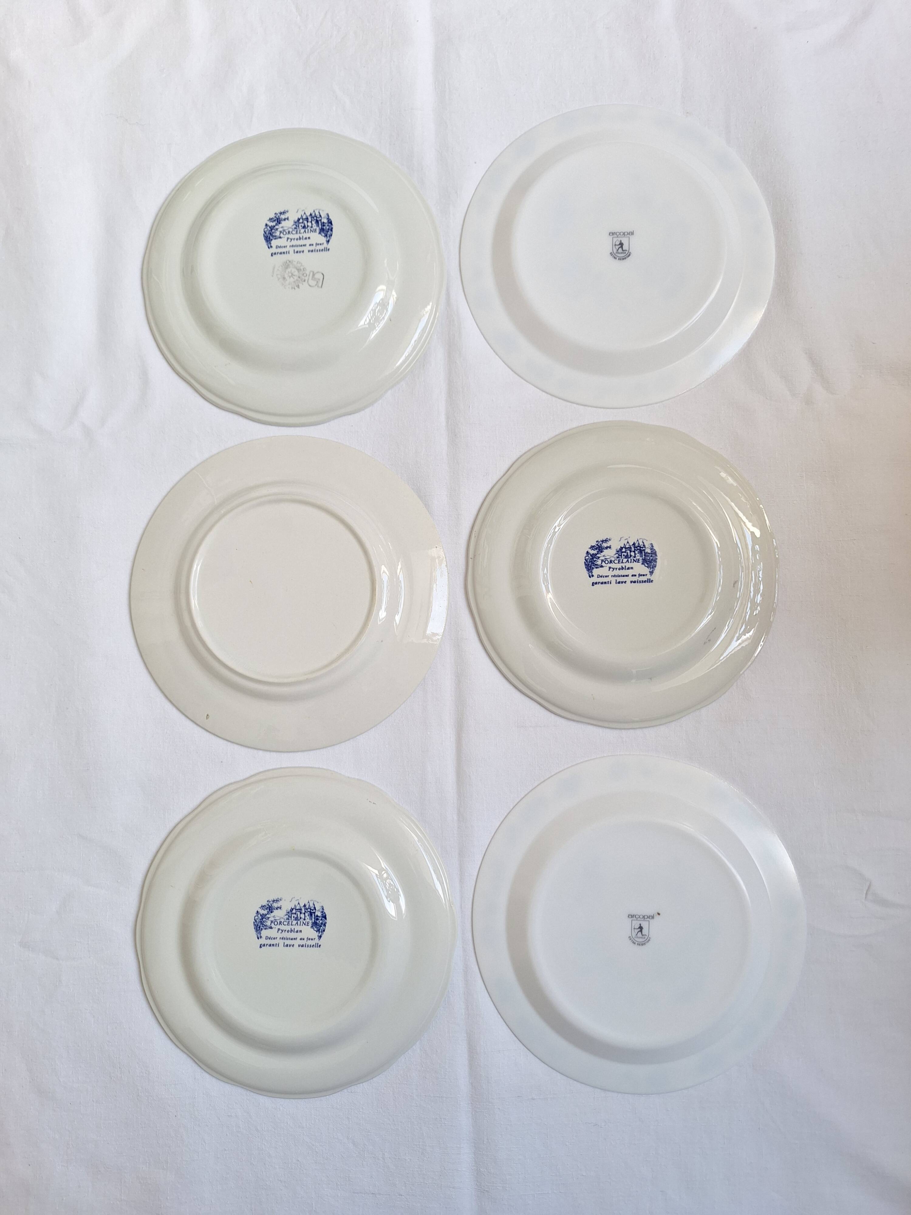 Vintage blue dinner plates