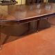 Extensible Louis XVI mahogany dining table with band - 19th century