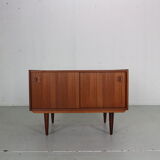 Mid century modern mini teak sideboard, 1960 Denmark