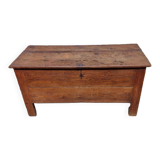 Ancienne Maie Ou Coffre En Bois Naturel Avec Un Tiroir