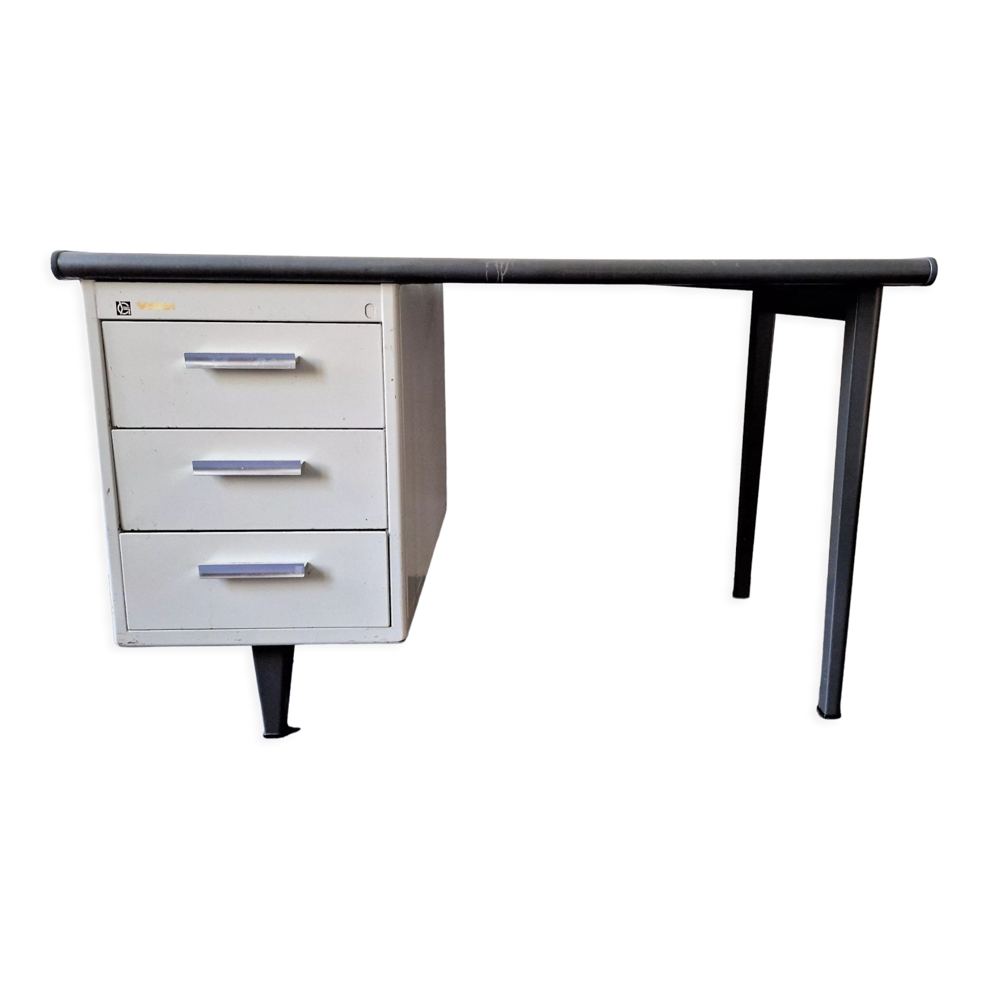 Industrial 7800 series desk by André Cordemeyer for Gispen, 1960's