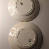 Set of two Digoin Sarreguemines plates