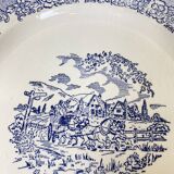 Large blue and white porcelain plate XX