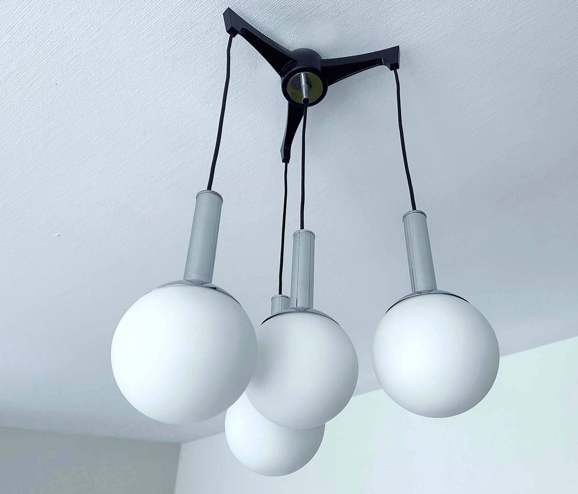 Italian Mid Century Space Age Pendant Lamp
