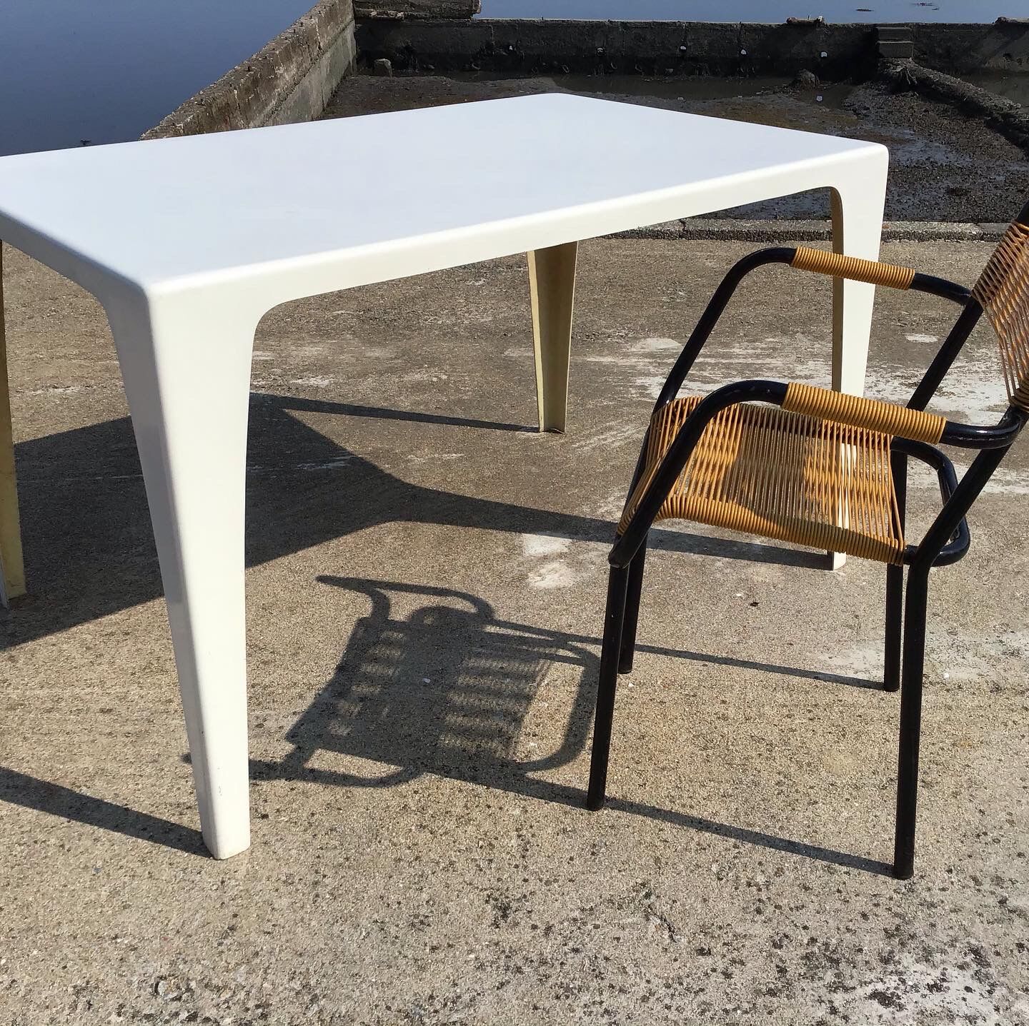 Fiberglass table or desk year 70