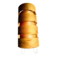 Large Cylindrical Pine Veneer Table Lamp By Hans-Agne Jakobsson For Ab Ellysett, Sweden 1960S