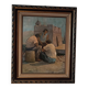 Peinture à l'huile sur figurines de table livourne première moitié du 20ème