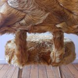 Vintage Moumoute Chair Pelfran Mustard Yellow