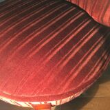 Pair of vintage velvet armchairs from the 80s