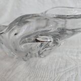 60s elongated crystal bowl