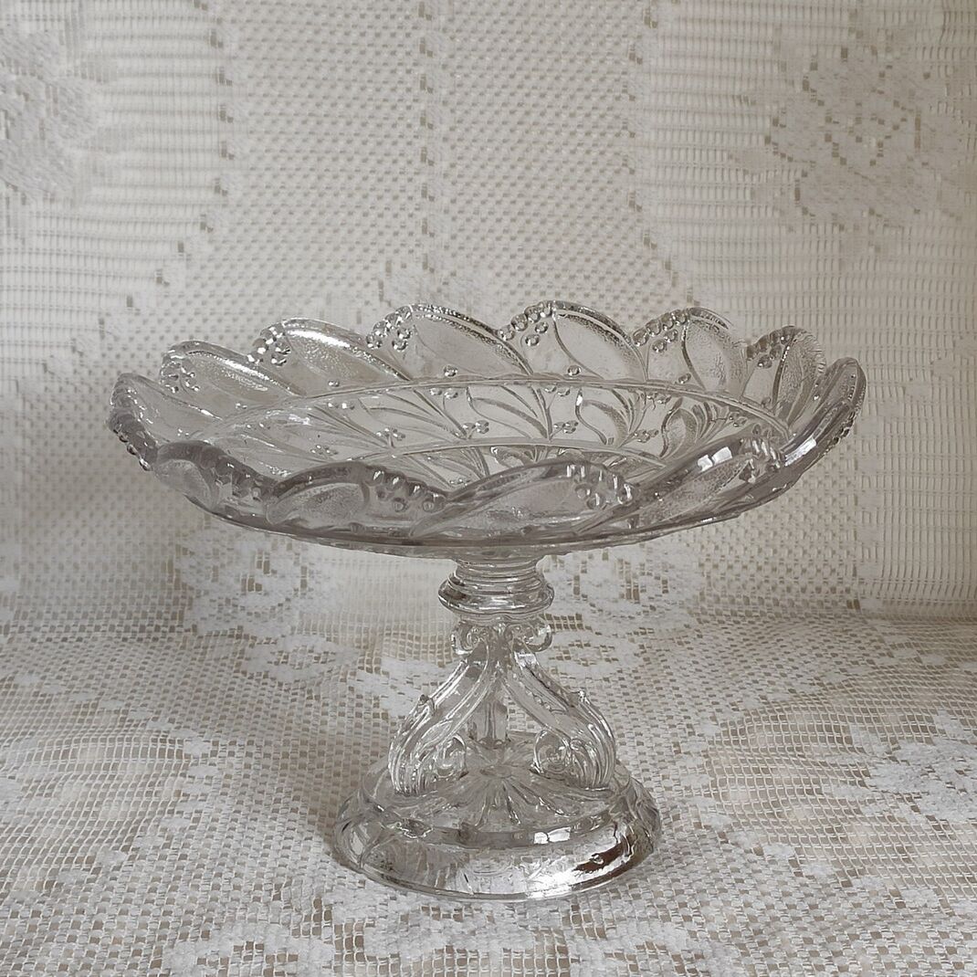 Old glass compotier