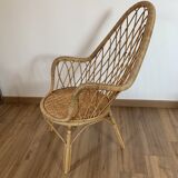 Rattan armchair