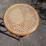 Tabouret de bar bois et canage