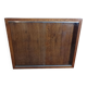 Oak wall-mounted key hotel display case