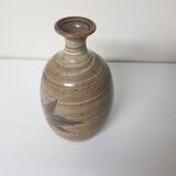 Glazed ceramic vase - Signed pictogram (Signature to be identified)