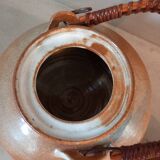 Glazed stoneware teapot