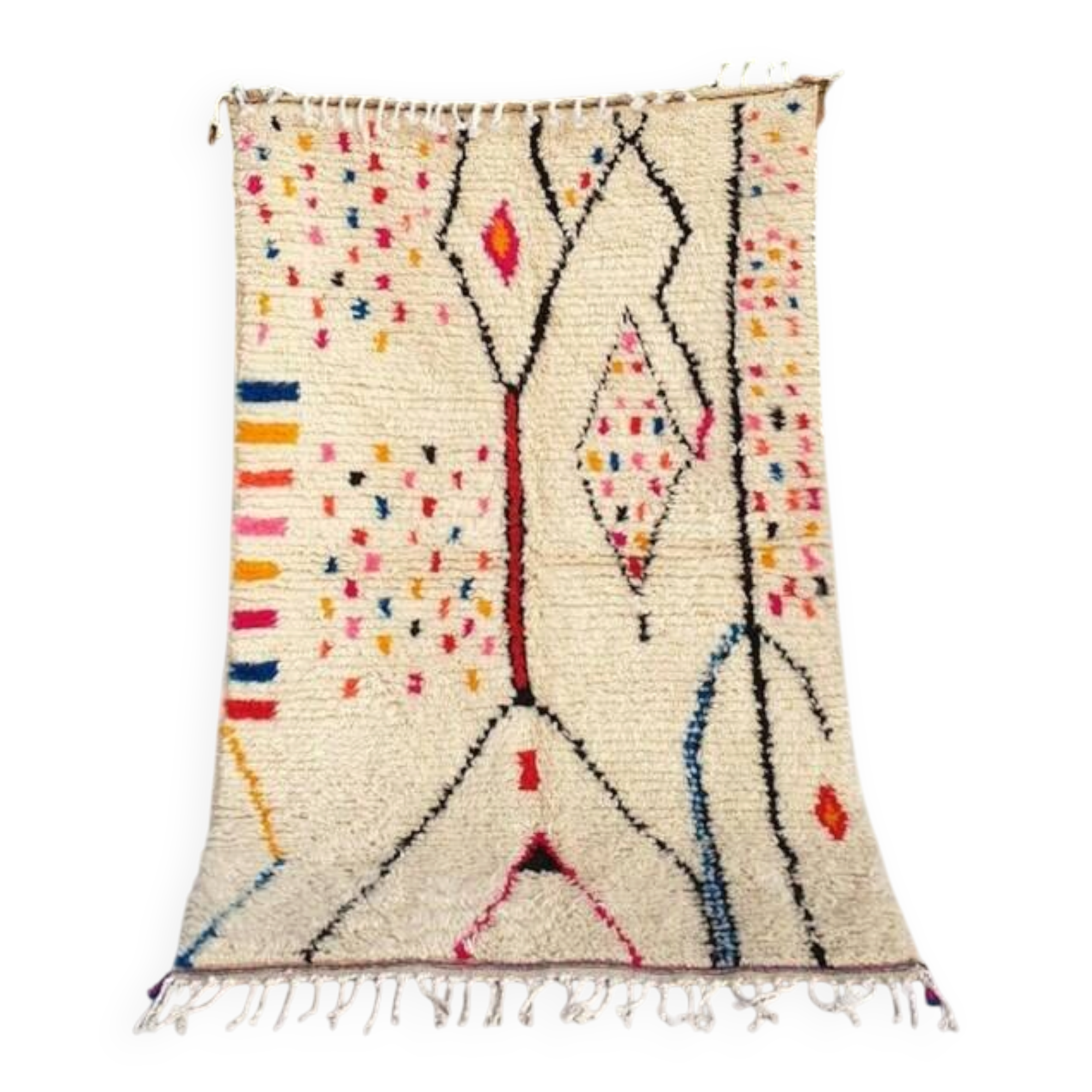 Berber rug in natural wool 250cm x 150cm