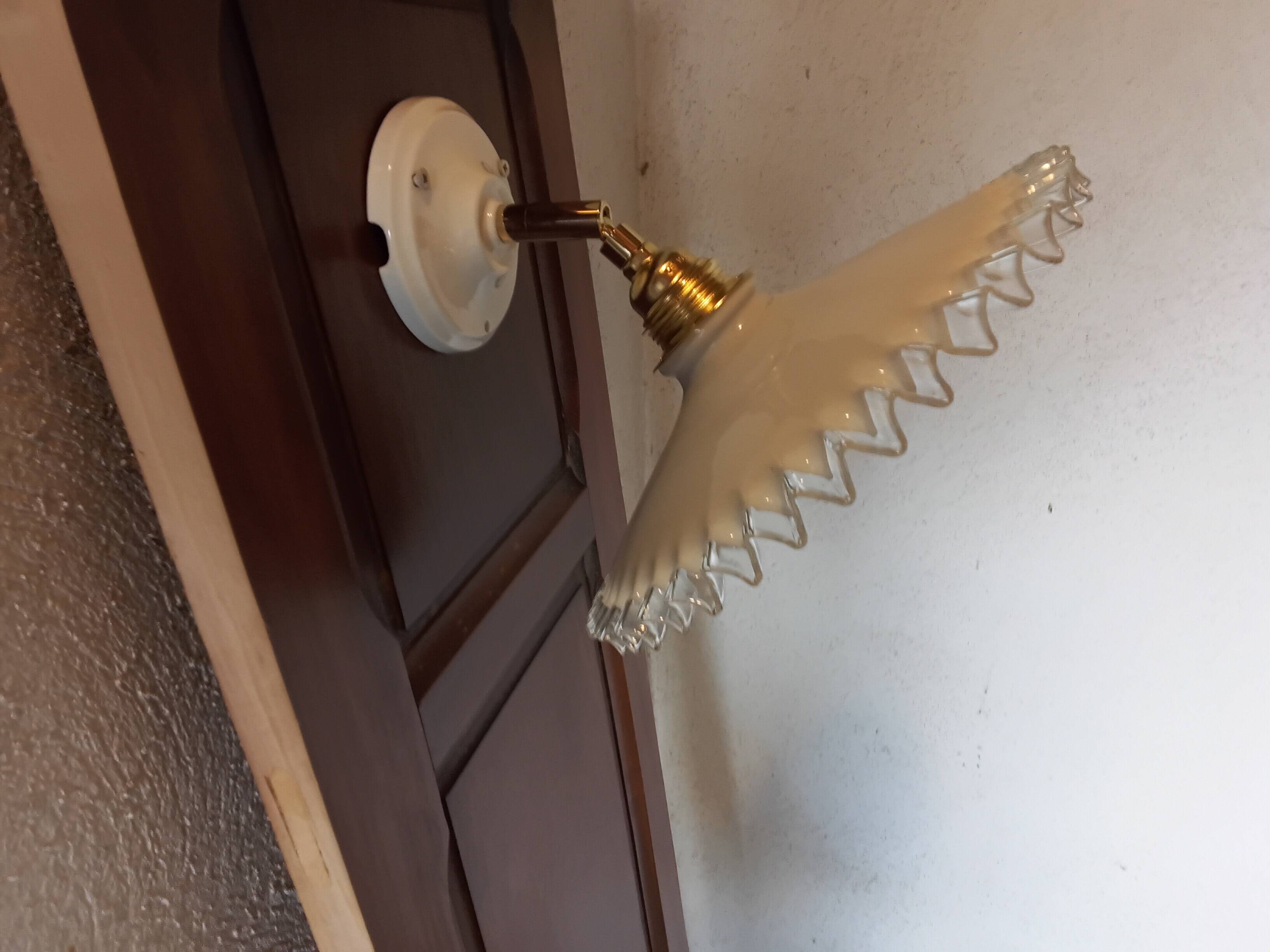 Vintage opaline wall light