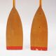Pair of old wooden oars