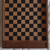 Wooden game of checkers and goose