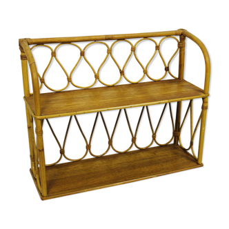 Rattan shelf