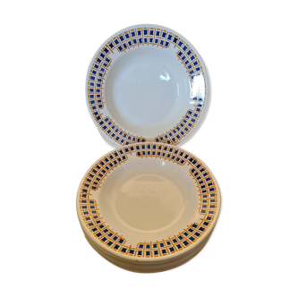 10 hollow plates Faïence Givors1930