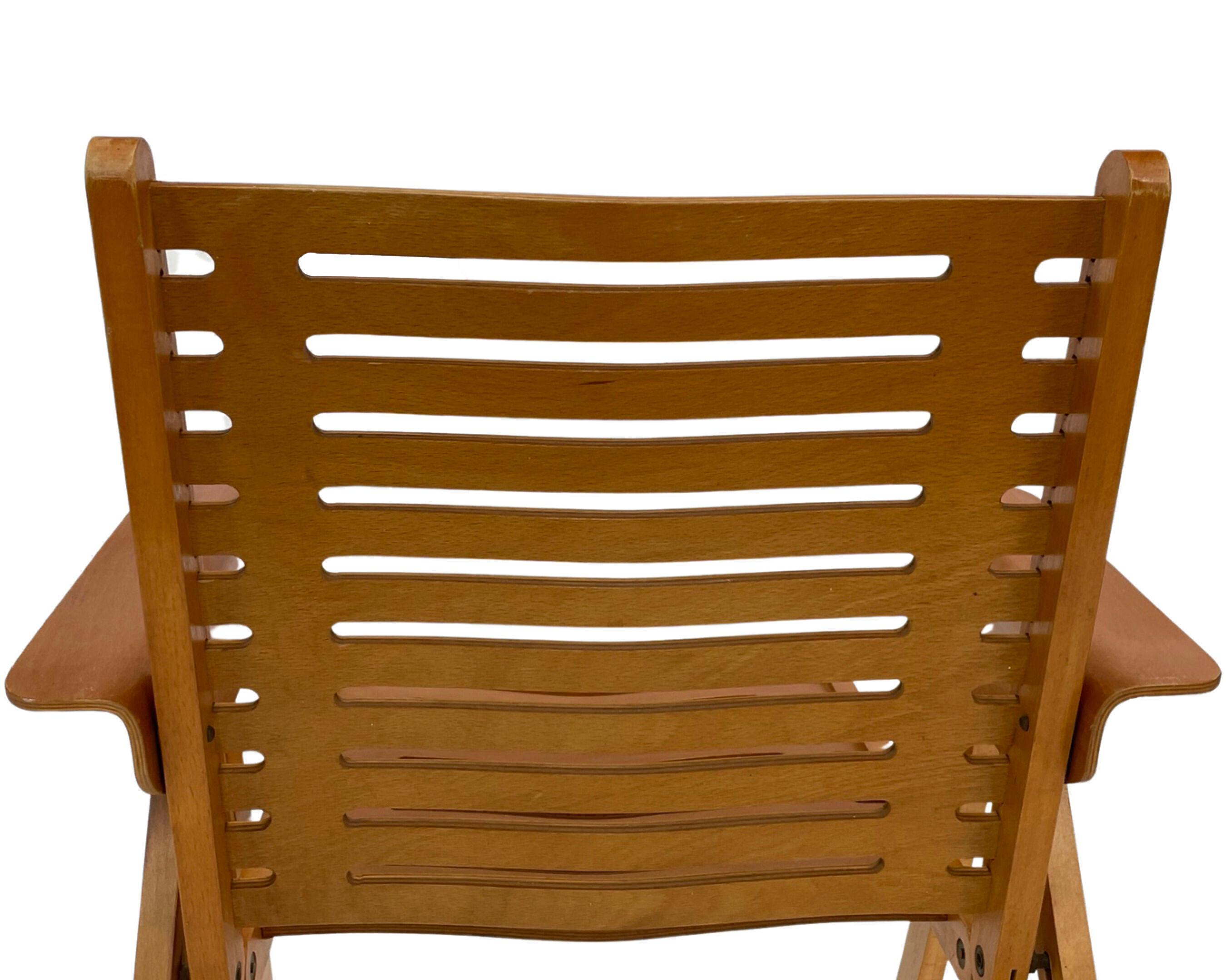 Vintage set of four Rex Plywood folding chairs by Niko Kralj design 1950