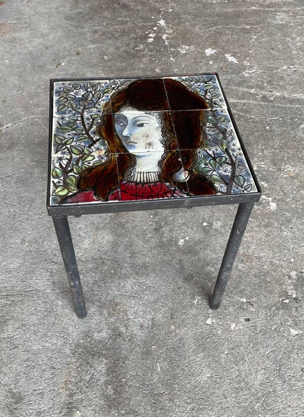 Table basse vintage en céramique