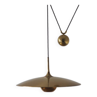 Brass Counterbalance Pendant Lamp by Florian Schulz