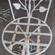 Sculptural Wrought Iron Garden Chairs with Tree Design 1950s Set of 5