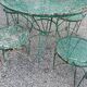 Salon de jardin fer forgé 1950/60