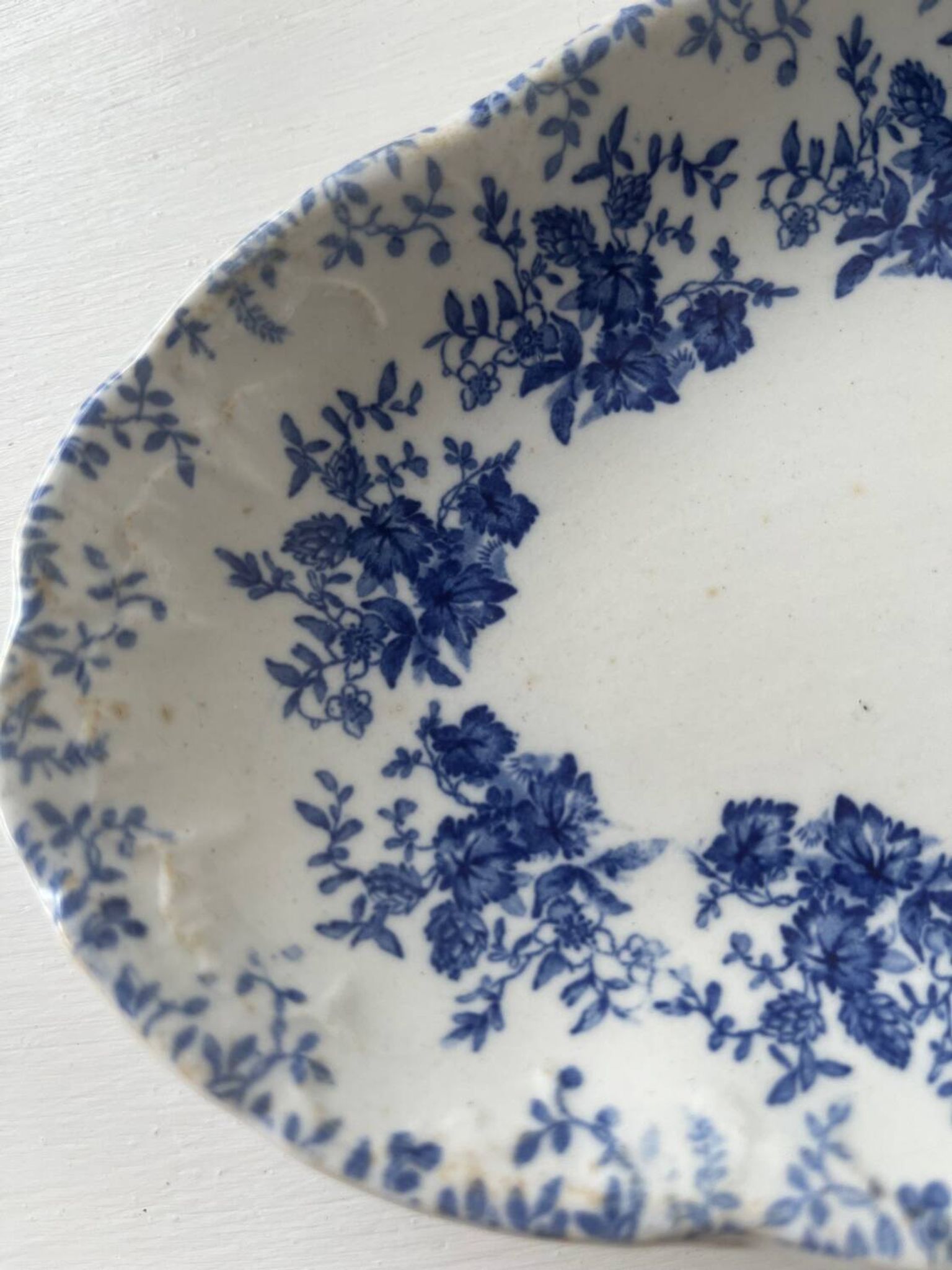 Old bowl in semi-porcelain England