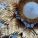 Old wall light flower Masca gold metal