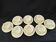 Set of 8 cups and saucers in Gien earthenware, model Valence A040.
