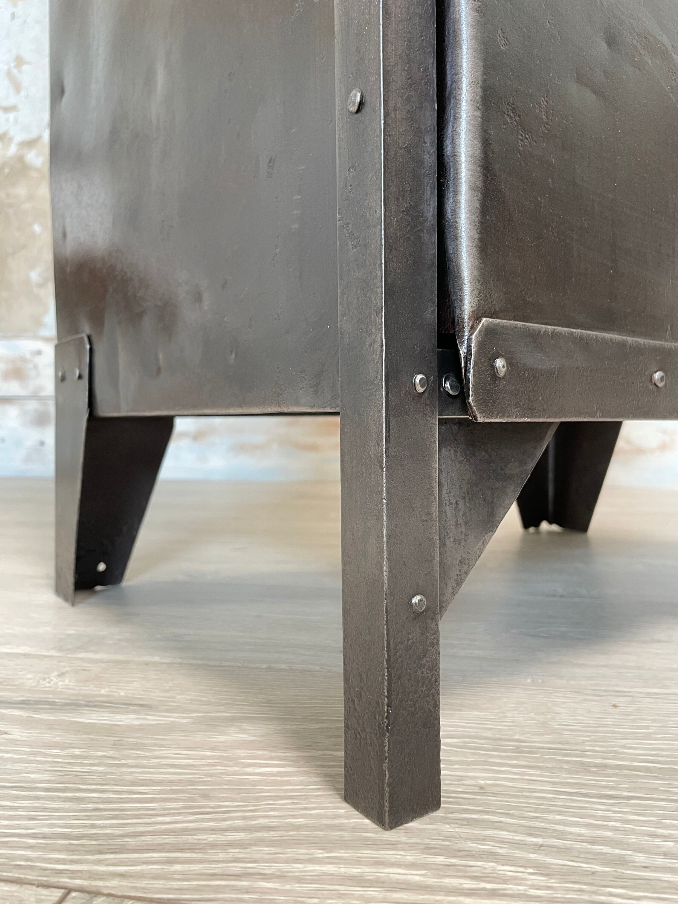 Industrial metal locker room