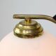 Mid-Century Modern Italian Brass and Opaline Chandelier, 1960