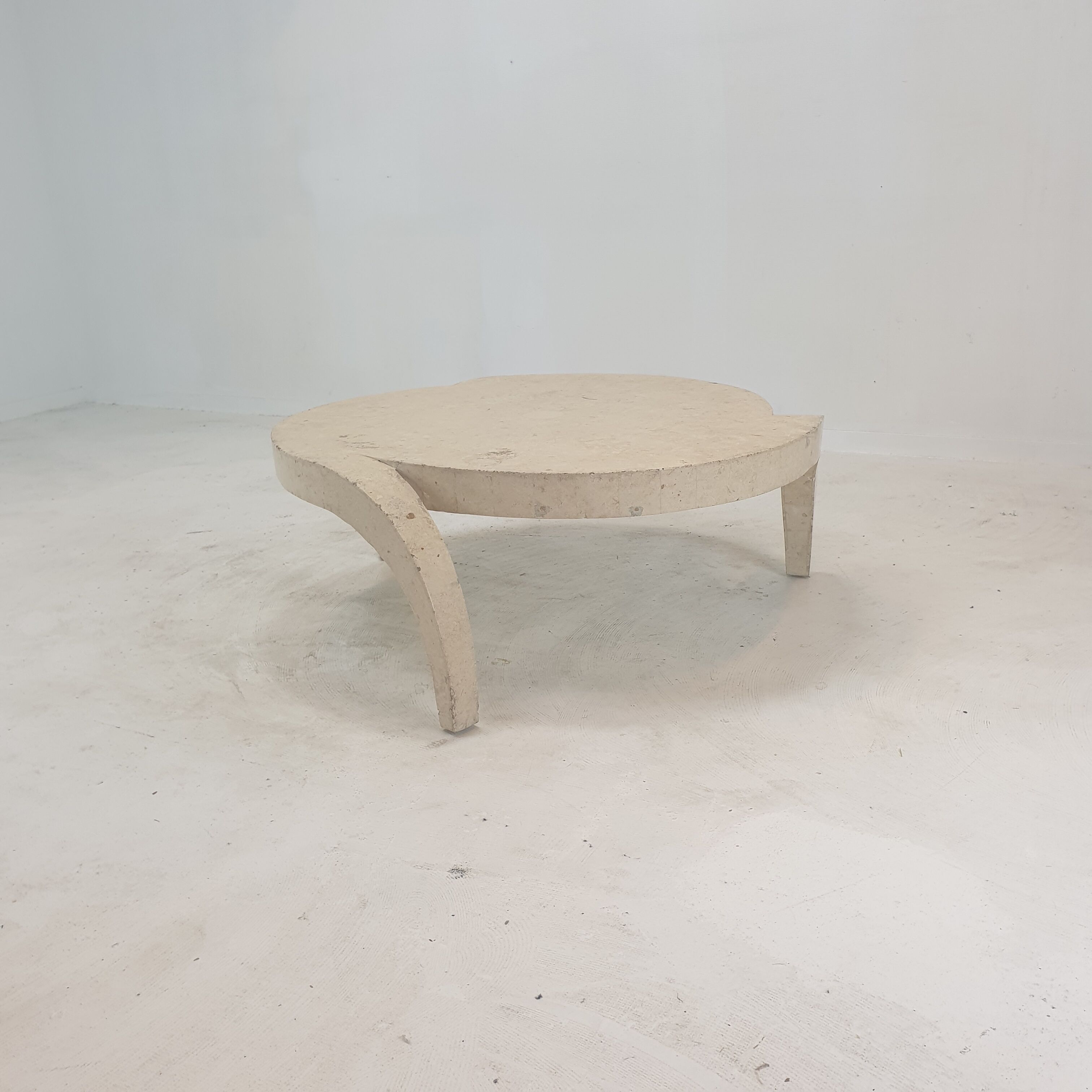 Mactan Stone or Fossil Stone Coffee Table, 1980's
