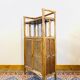 Bamboo and rattan storage cabinet